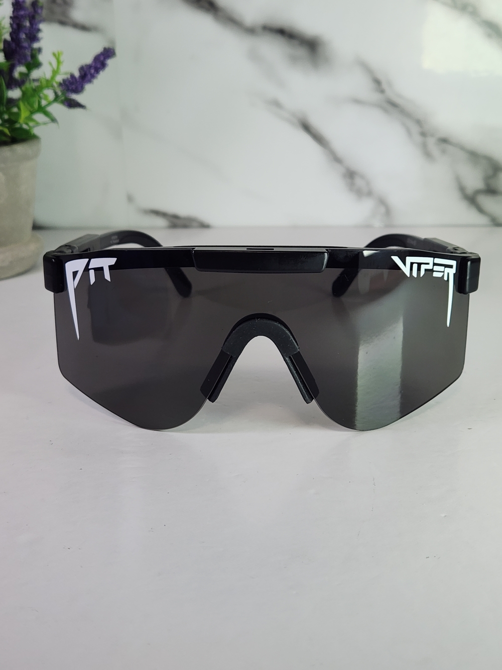 PIT Viper Shield Sport Sunglasses in Black. Polarized